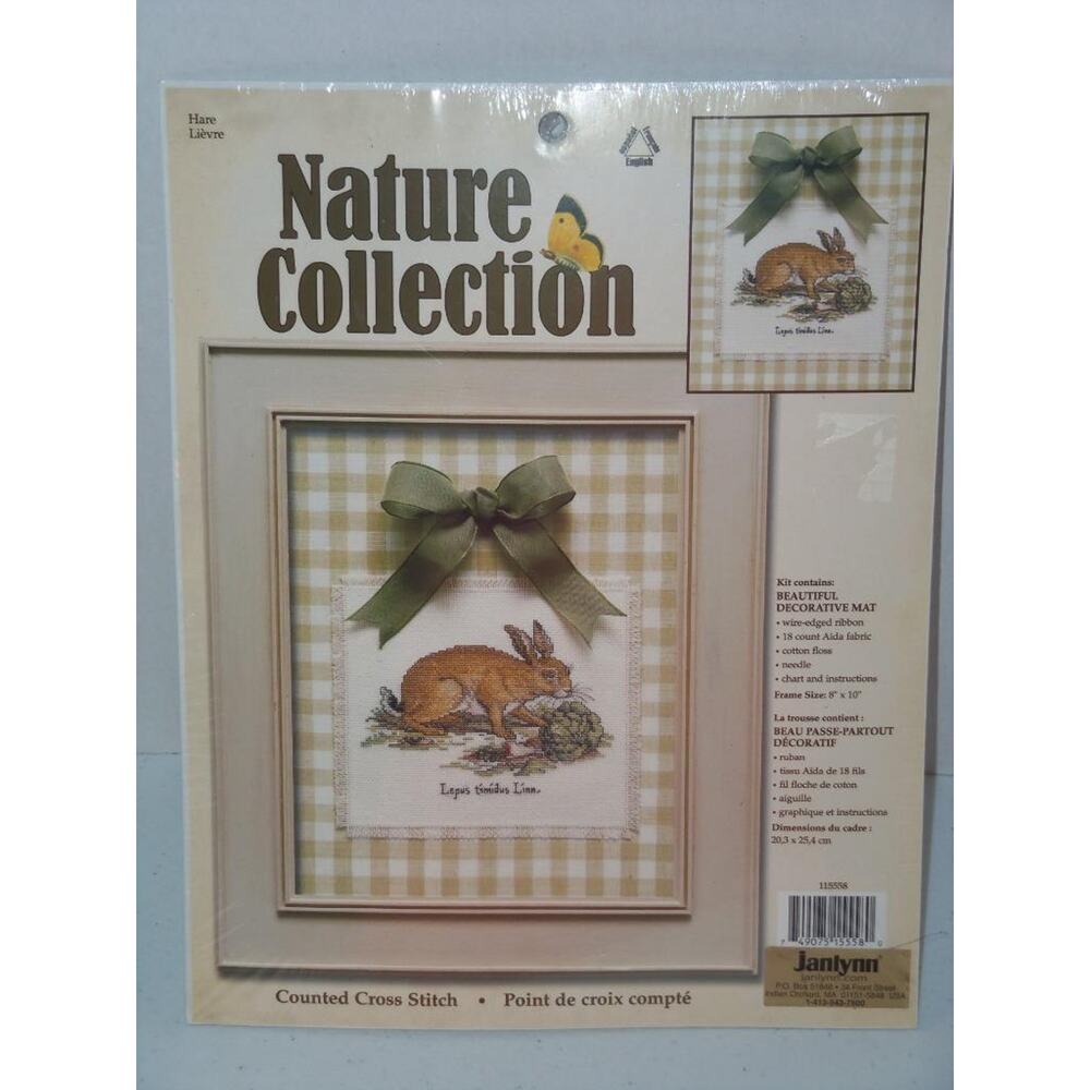 Leisure Arts Nature Collection Hare #115558 Counted Cross Stitch Rabbit -0716T16